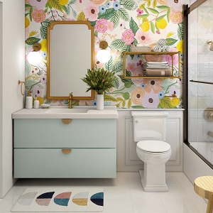 Цветная и яркая ванная комната: как преобразить санузел в Ташаре - tashara.mebel54.com | фото