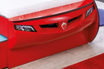 CARBED Кровать-машина Coupe с выдвижной кроватью Red 20.03.1306.00 в Ташаре - tashara.mebel54.com | фото