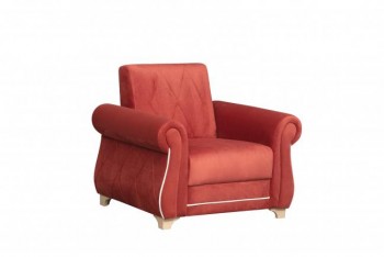 Кресло для отдыха "Порто" (микровелюр Гавайи бордо / микровельвет крем)/осн. в Ташаре - tashara.mebel54.com | фото