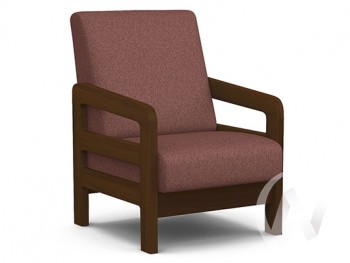 Кресло отдыха Вега-34 (орех лак/UNO BERRY) в Ташаре - tashara.mebel54.com | фото