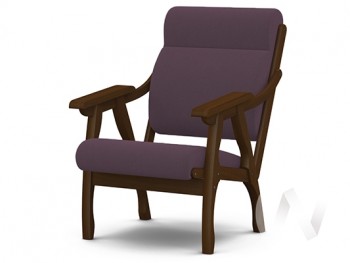 Кресло Вега-10 (орех лак/ULTRA PLUM) в Ташаре - tashara.mebel54.com | фото
