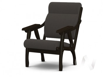 Кресло Вега-10 (венге лак/ULTRA GRAFIT) в Ташаре - tashara.mebel54.com | фото