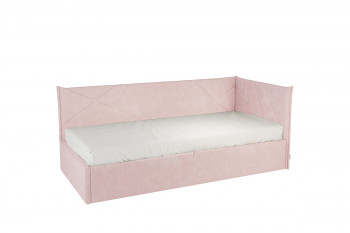 Кровать 0.9 Бест Тахта (Нежно-розовый велюр) в Ташаре - tashara.mebel54.com | фото