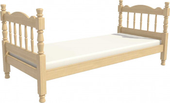 Кровать одинарная Аленка из массива сосны 800*1890 Сосна в Ташаре - tashara.mebel54.com | фото