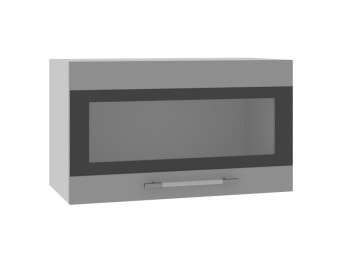 Ройс ГПГСФ 600 Шкаф верхний горизонтальный (Графит софт/корпус Серый) в Ташаре - tashara.mebel54.com | фото