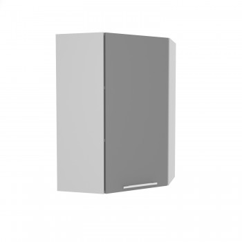 Ройс ВПУ 600 Шкаф верхний угловой высокий (Графит софт/корпус Серый) в Ташаре - tashara.mebel54.com | фото